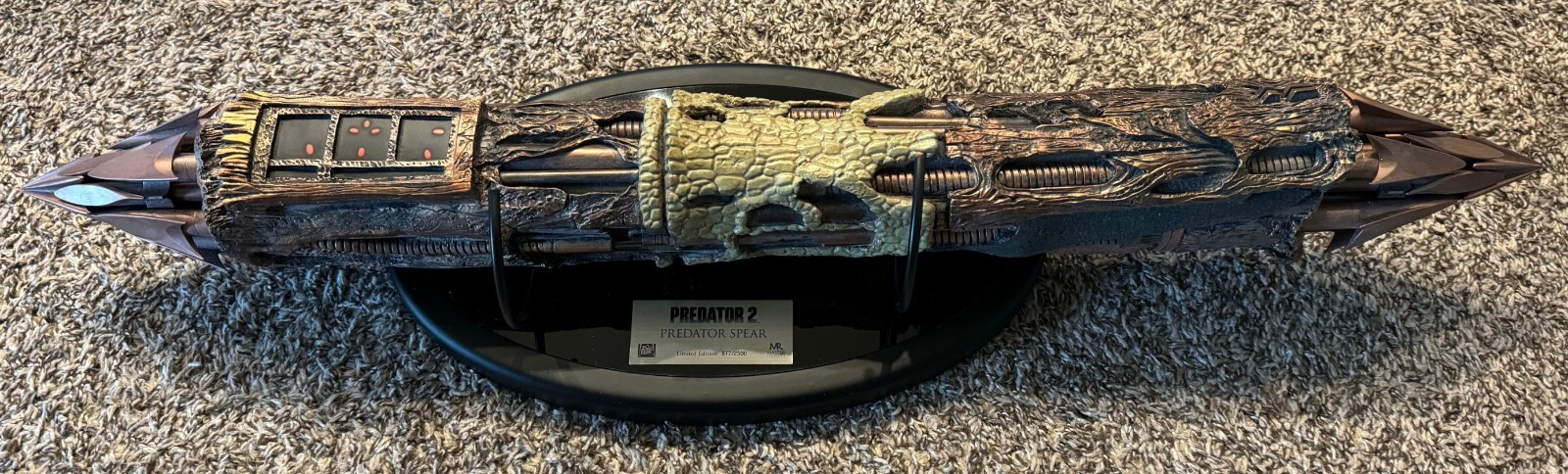 MASTER REPLICAS PREDATOR 2 SPEAR 1:1 SCALE RARE! NR!