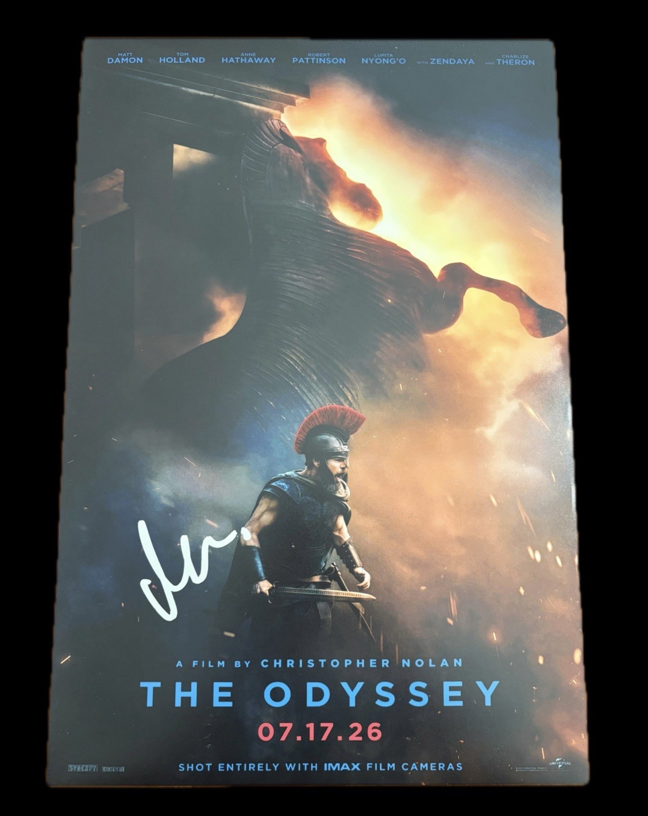 MATT DAMON SIGNED AUTOGRAPHED THE ODYSSEY ODYSSEUS 12×18 PHOTO RARE COVER ACTOR