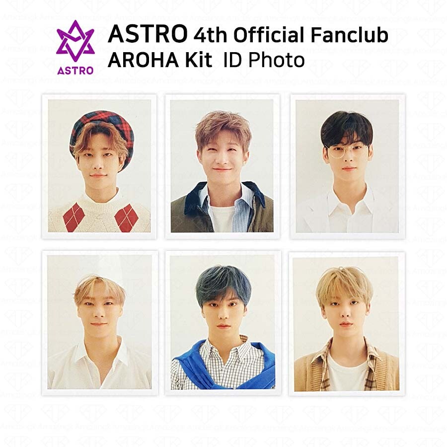 ASTRO 4th Official Fanclub AROHA Kit ID Photo Eunwoo Moonbin MJ Rocky Sanha KPOP