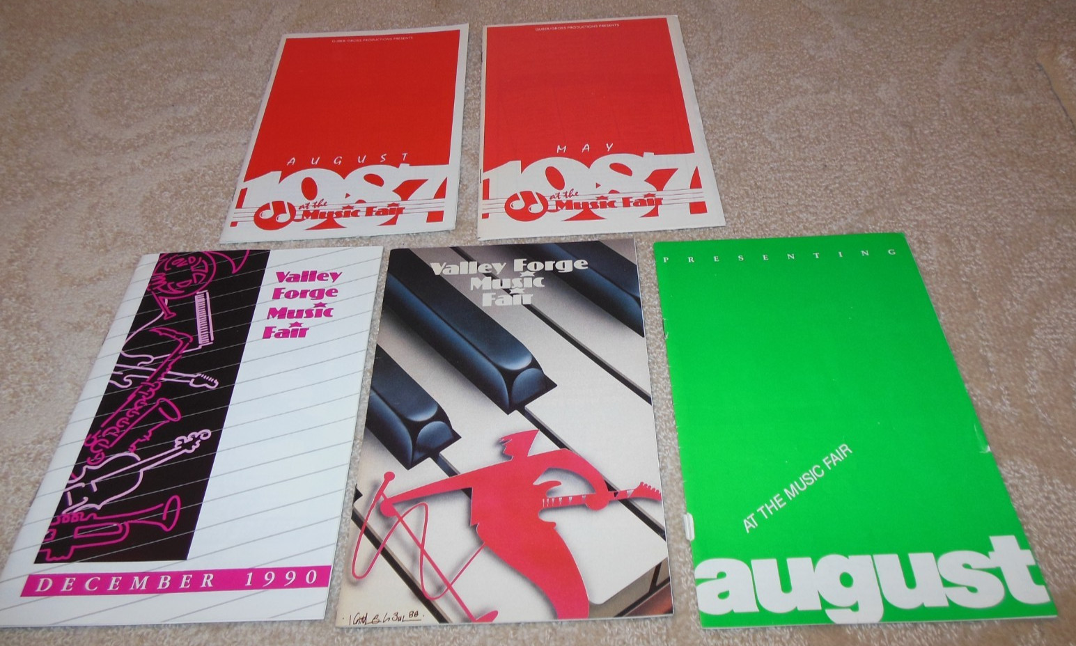 5 Programs Valley Forge Music Fair Engelbert Jack Wagner Debby Boone Osmonds