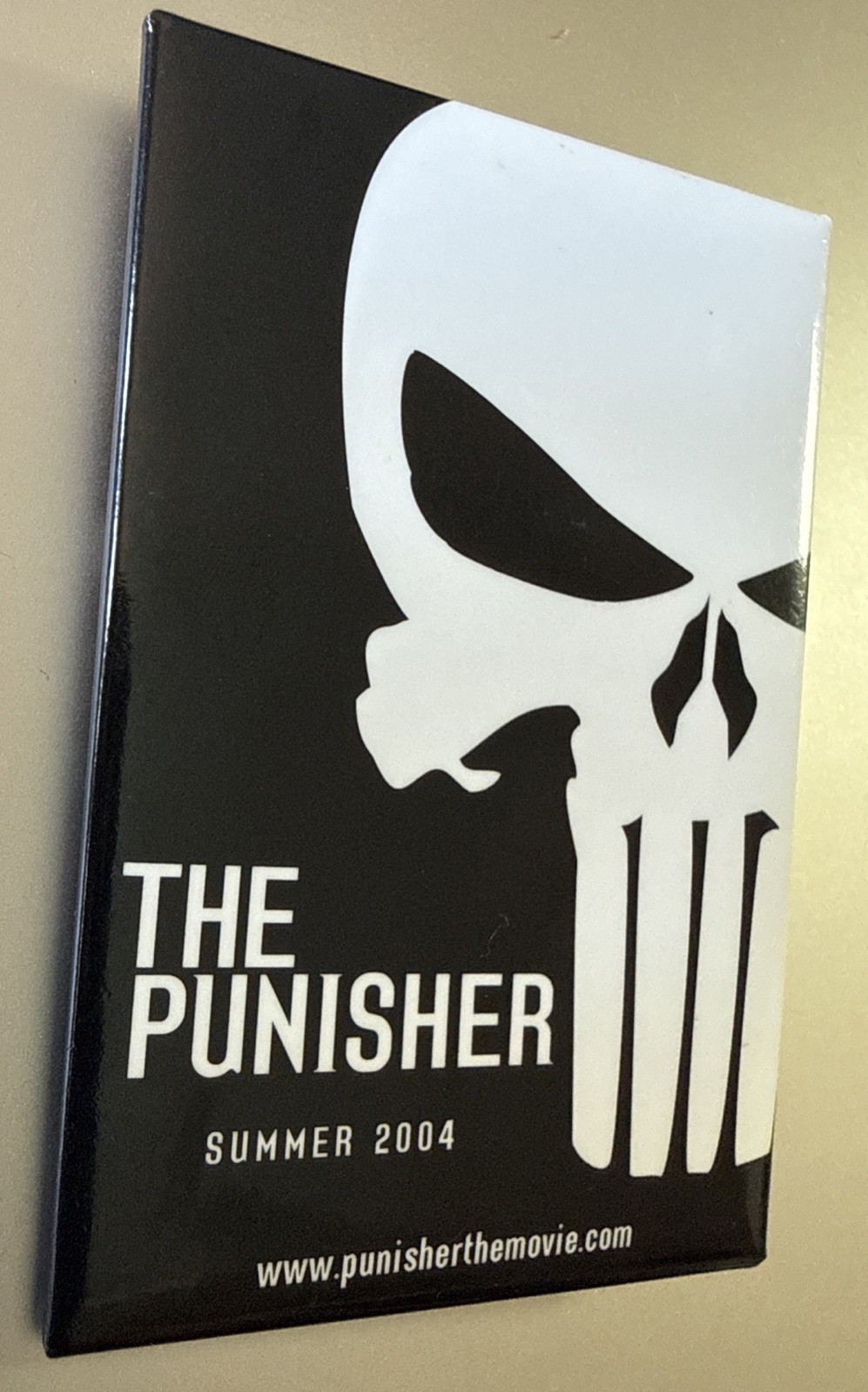 MARVEL STUDIOS The Punisher Summer 2004 Movie Promo Pin Button – 2×3 Inches