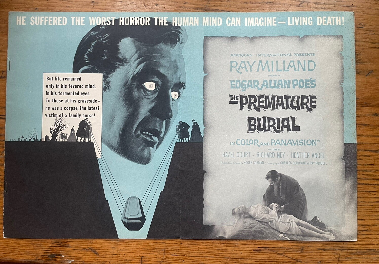 Poe’s THE PREMATURE BURIAL 1962 Pressbook RAY MILLAND ROGER CORMAN complete