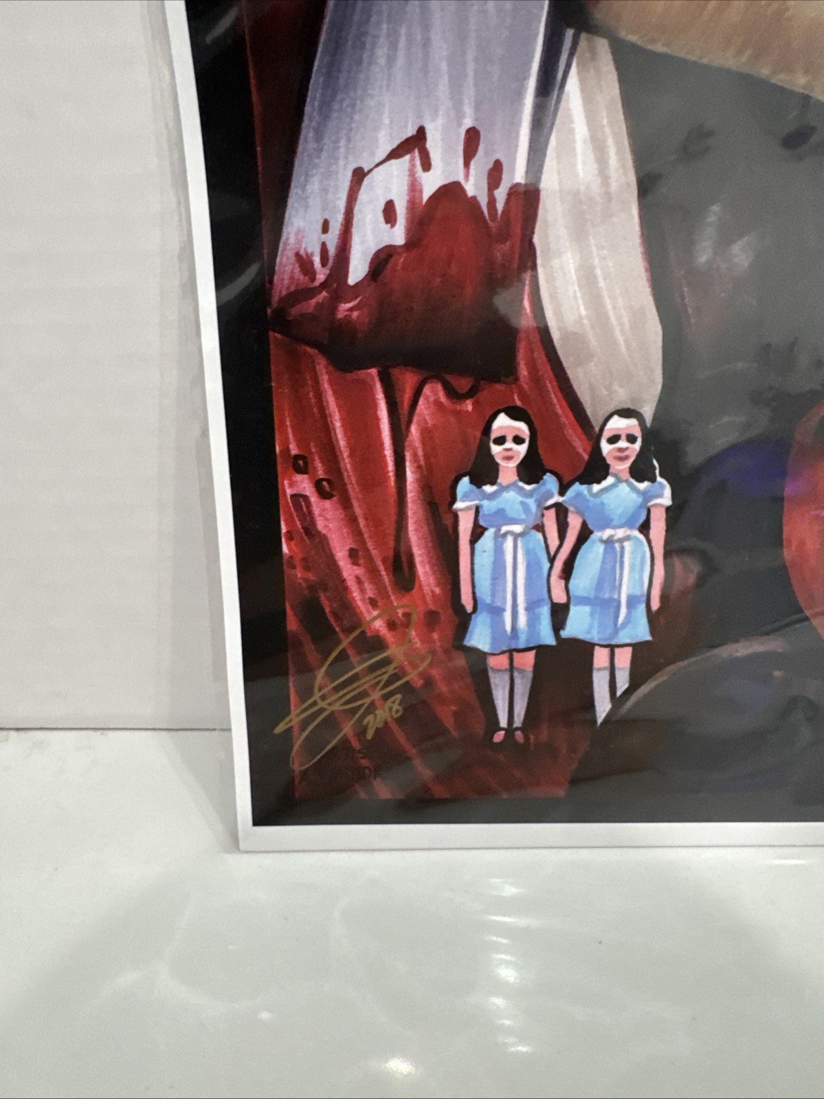 The Shining Poster Signed By Artist AJ Moore 2018 19”x13” 🔥🔥🔥🔥