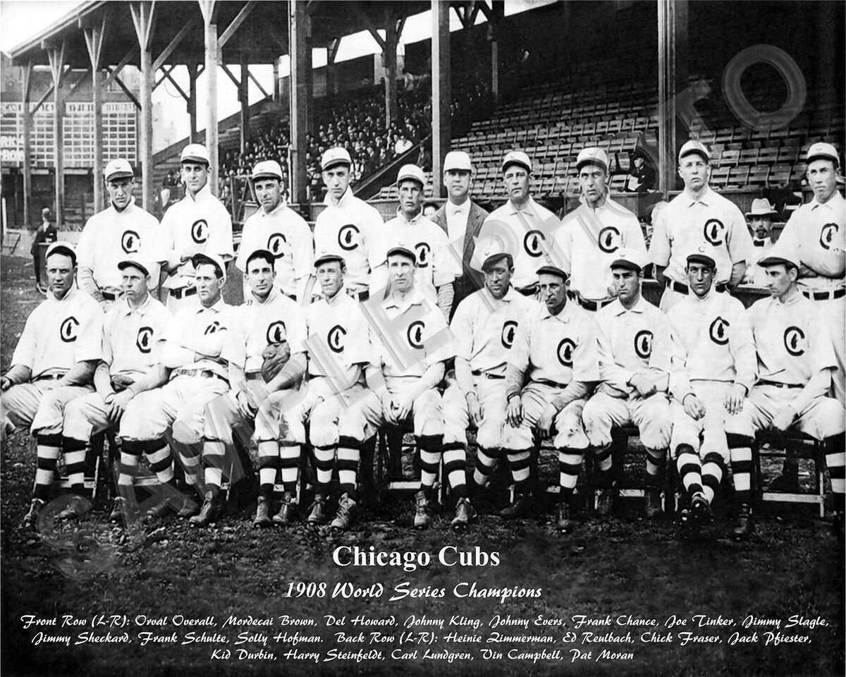 1908 Chicago Cubs World Series Champions 8×10 Picture Celebrity Print