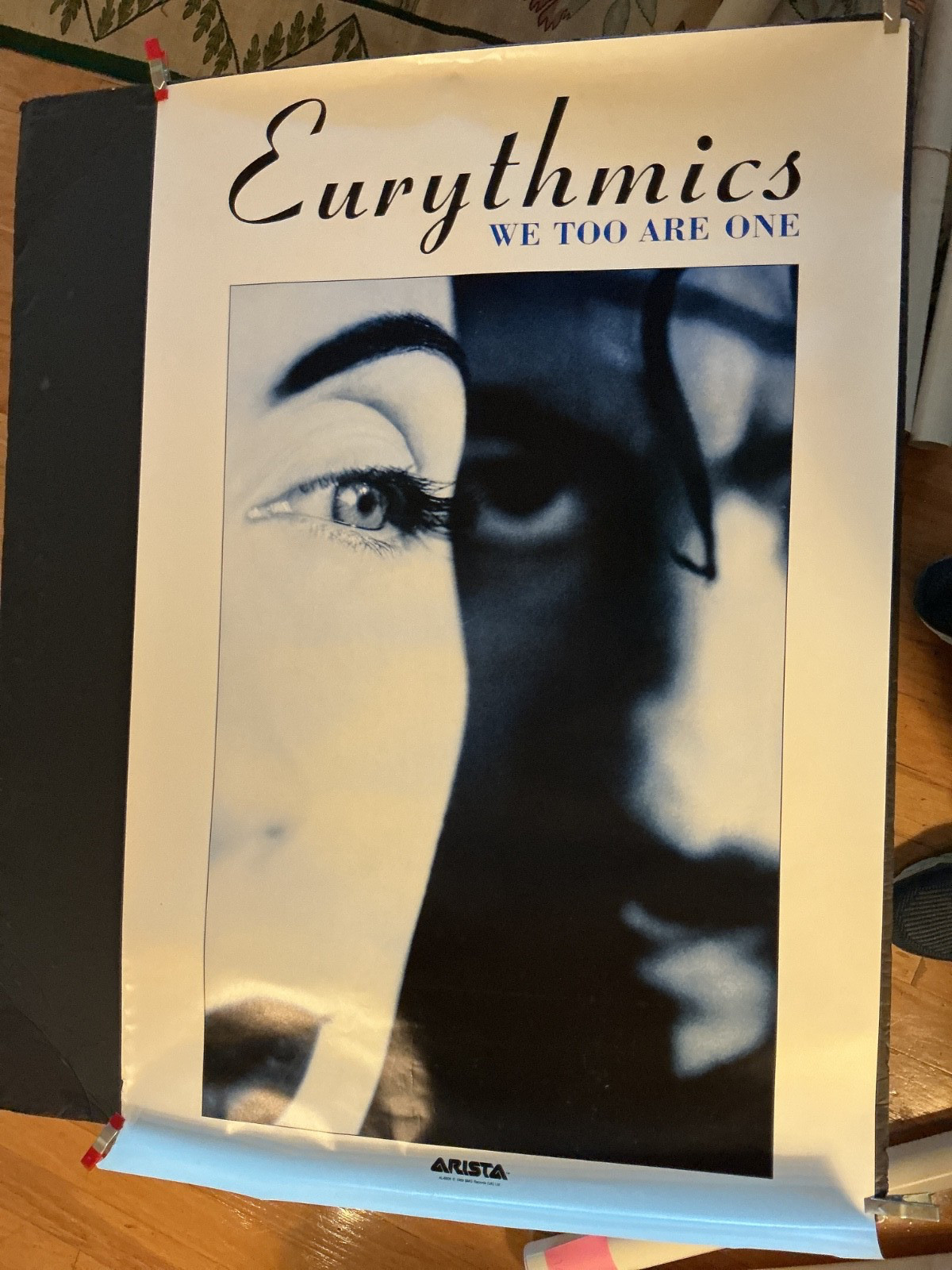 EURYTHMICS “We Too Are One” original promo poster ANNIE LENNOX. 24” x 37”