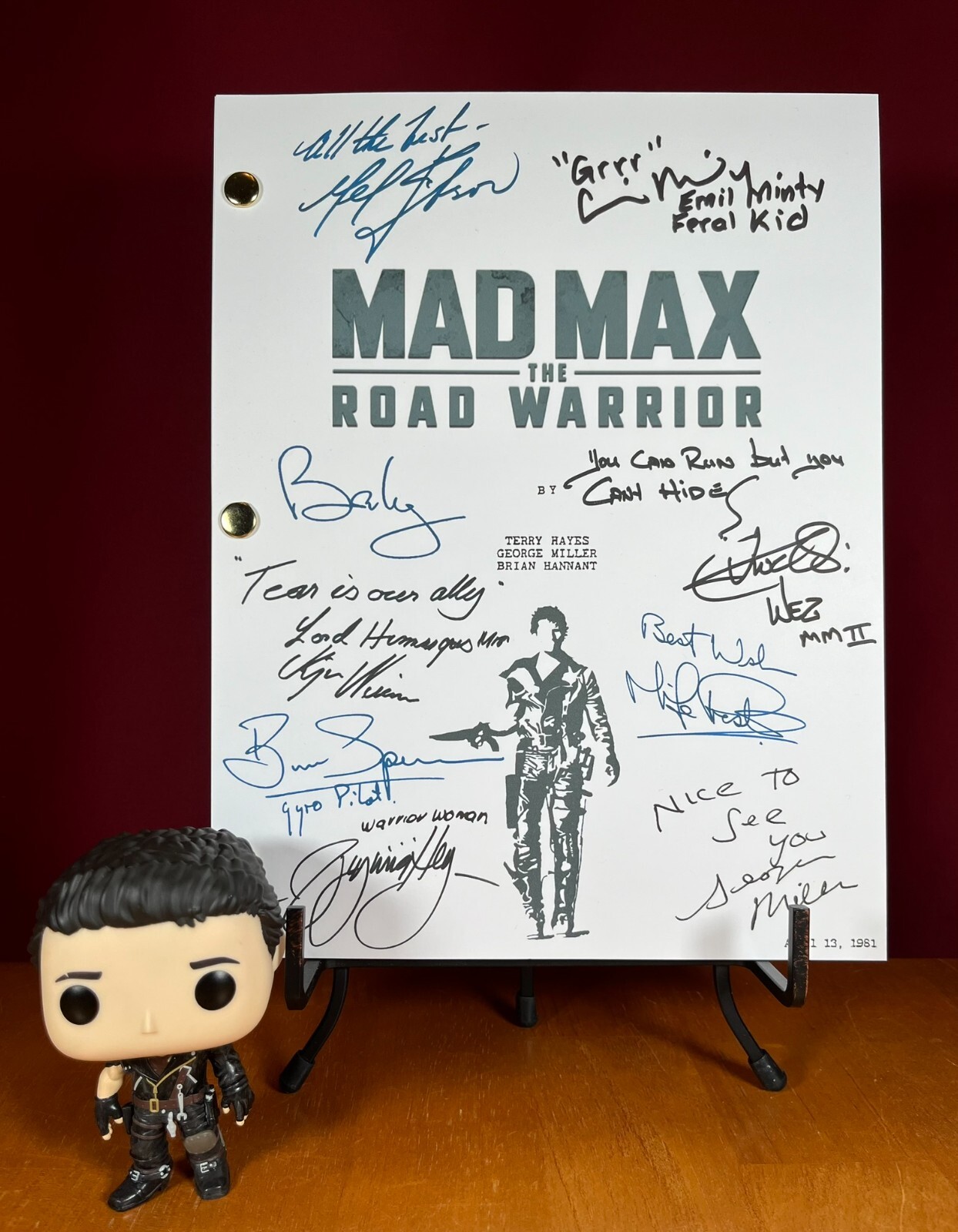 Mad Max: The Road Warrior Script Signed – Autograph Reprints – Mad Max 2