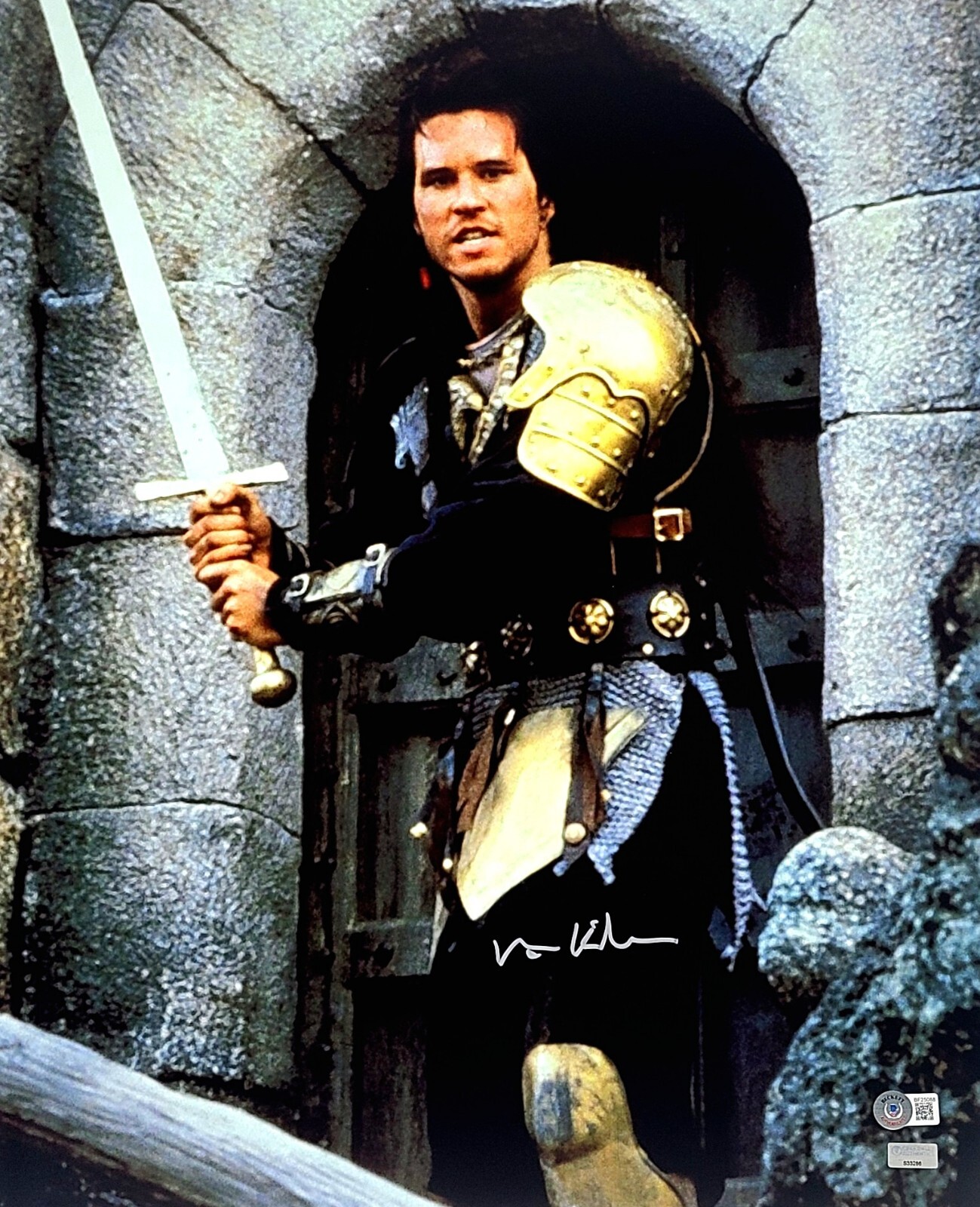 VAL KILMER Signed Autographed WILLOW “Madmartigan” 16×20 Photo Beckett BAS