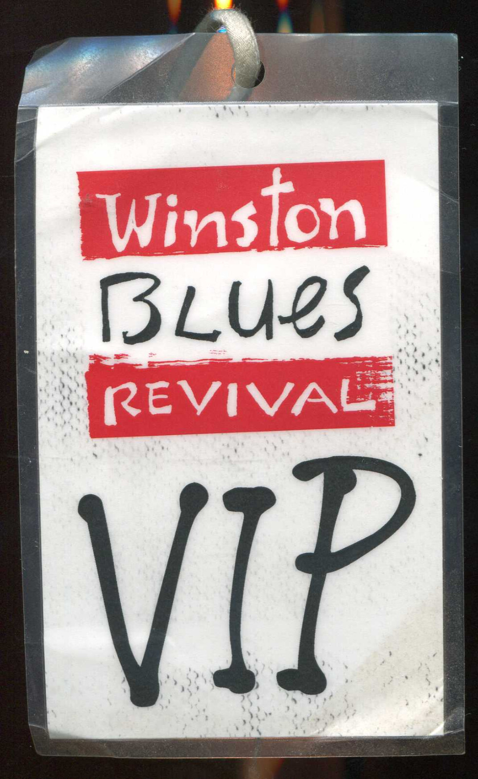 Vintage Taj Mahal Winston Blues Revival Concert Laminate VIP Backstage Pass