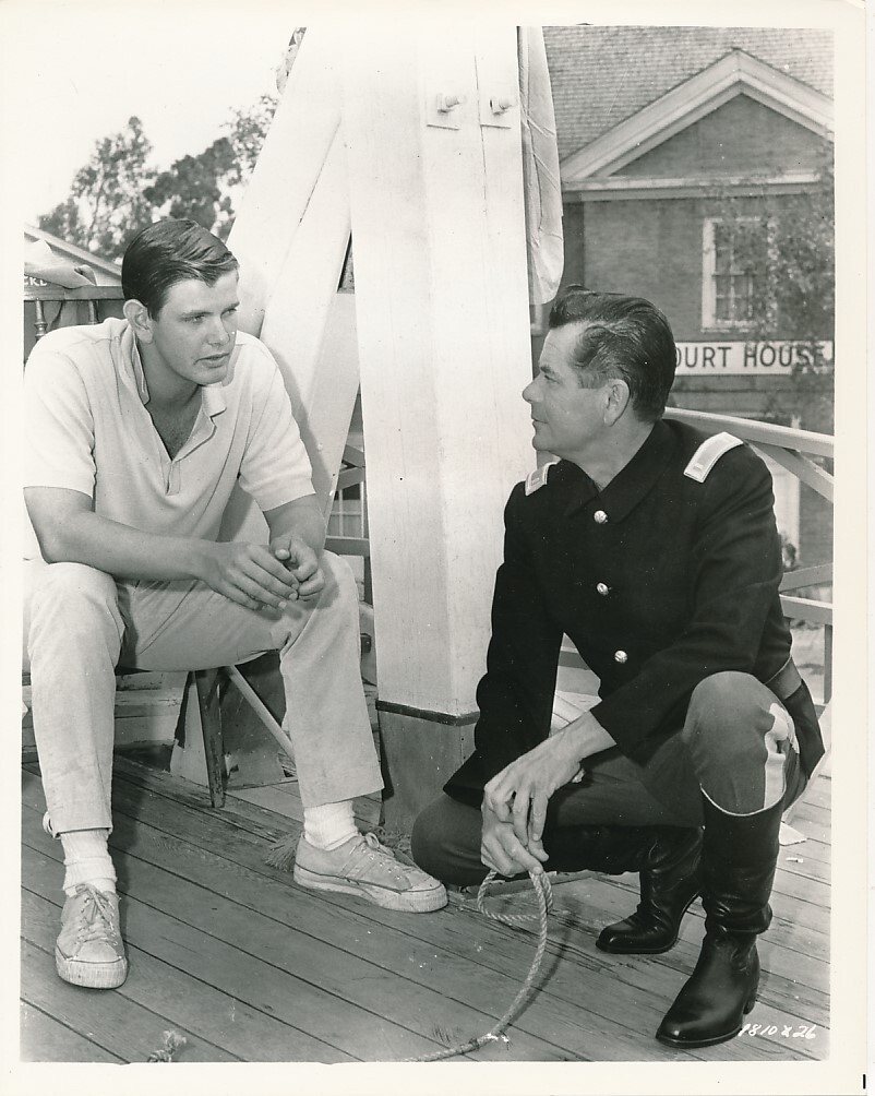 GLENN FORD Son PETER Original CANDID Behind Scenes Studio Set Vintage MGM Photo