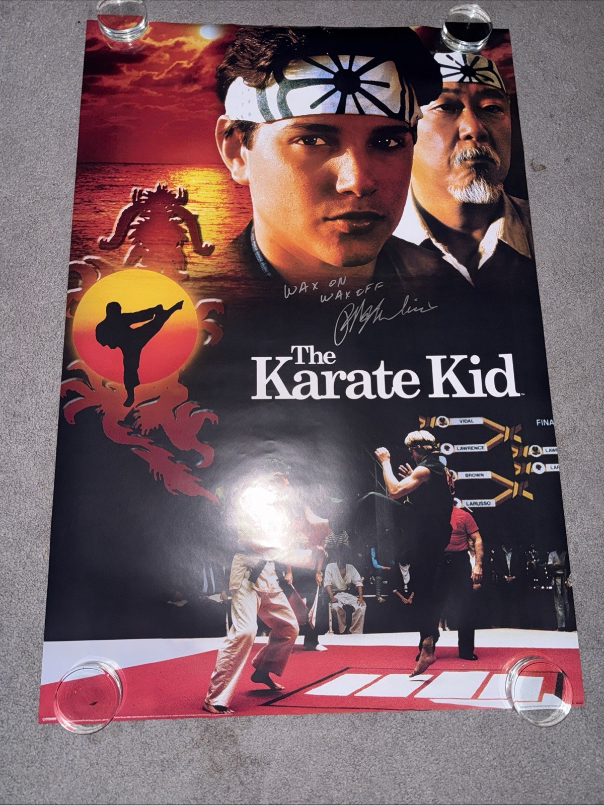 Ralph Macchio AUTOGRAPH SIGNED 24×36 Karate Kid Poster Quote PROOF