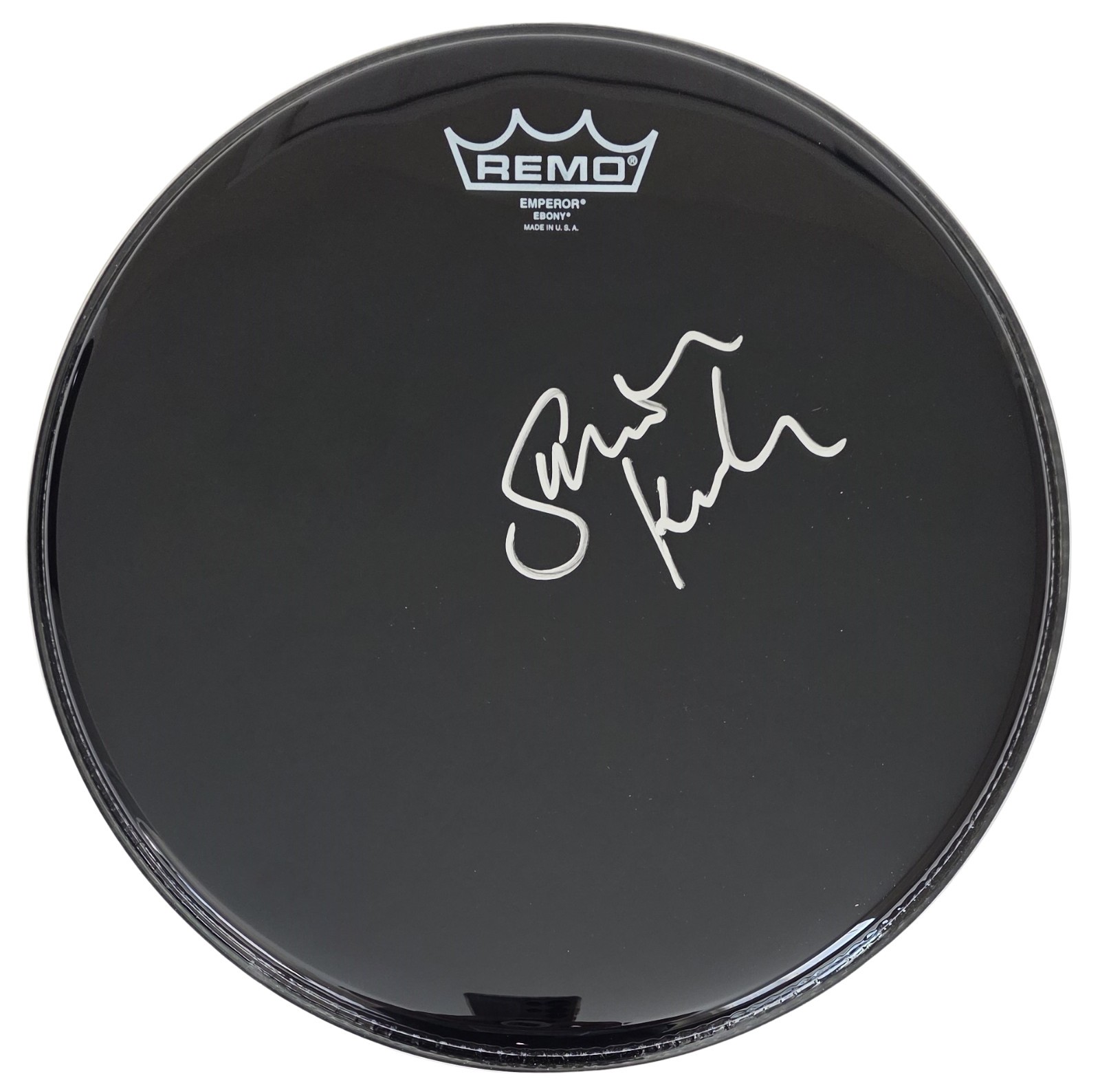 Simon Kirke Signed 12” Remo Drumhead COA Exact Proof Autographed Bad Company