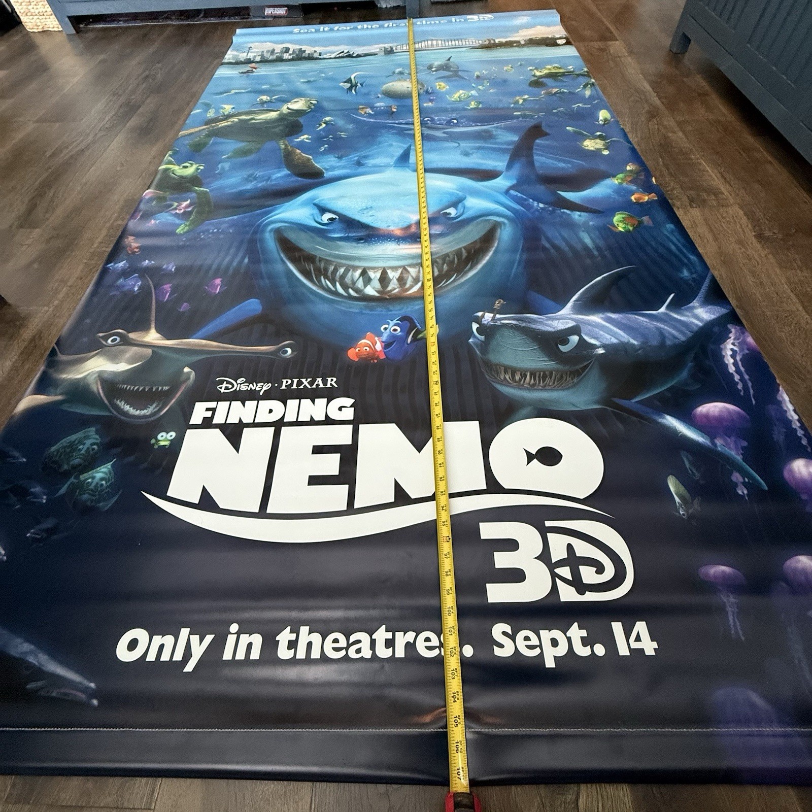 Disney Finding Nemo 3D & Wreck It Ralph 9′ x 5′ VINYL MOVIE THEATRE BANNER 2012