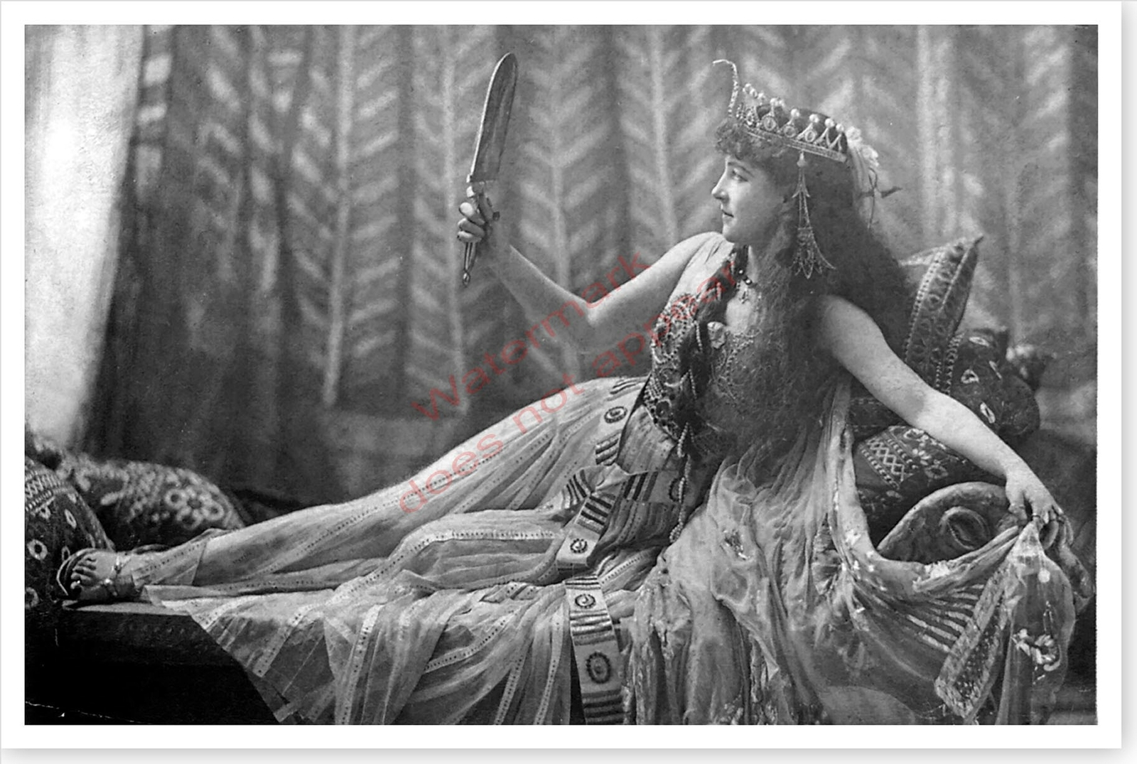 Stage Actress Lillie Langtry The Jersey Lily 8 x 12 Silver Halide Photo