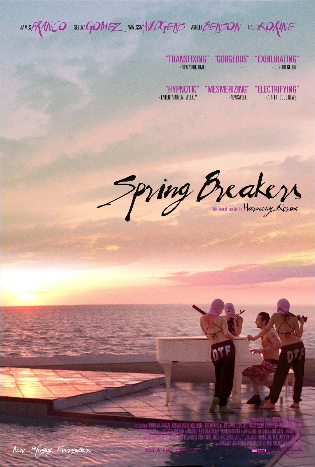 Spring Breakers movie poster (c) – Vanessa Hudgens, Selena Gomez – 11″ x 17″