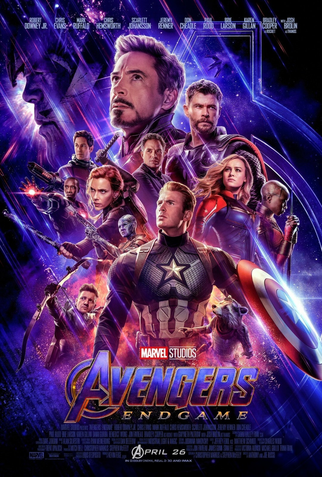 Avengers Endgame movie poster (b) – 11 x 17 inches – Avengers poster