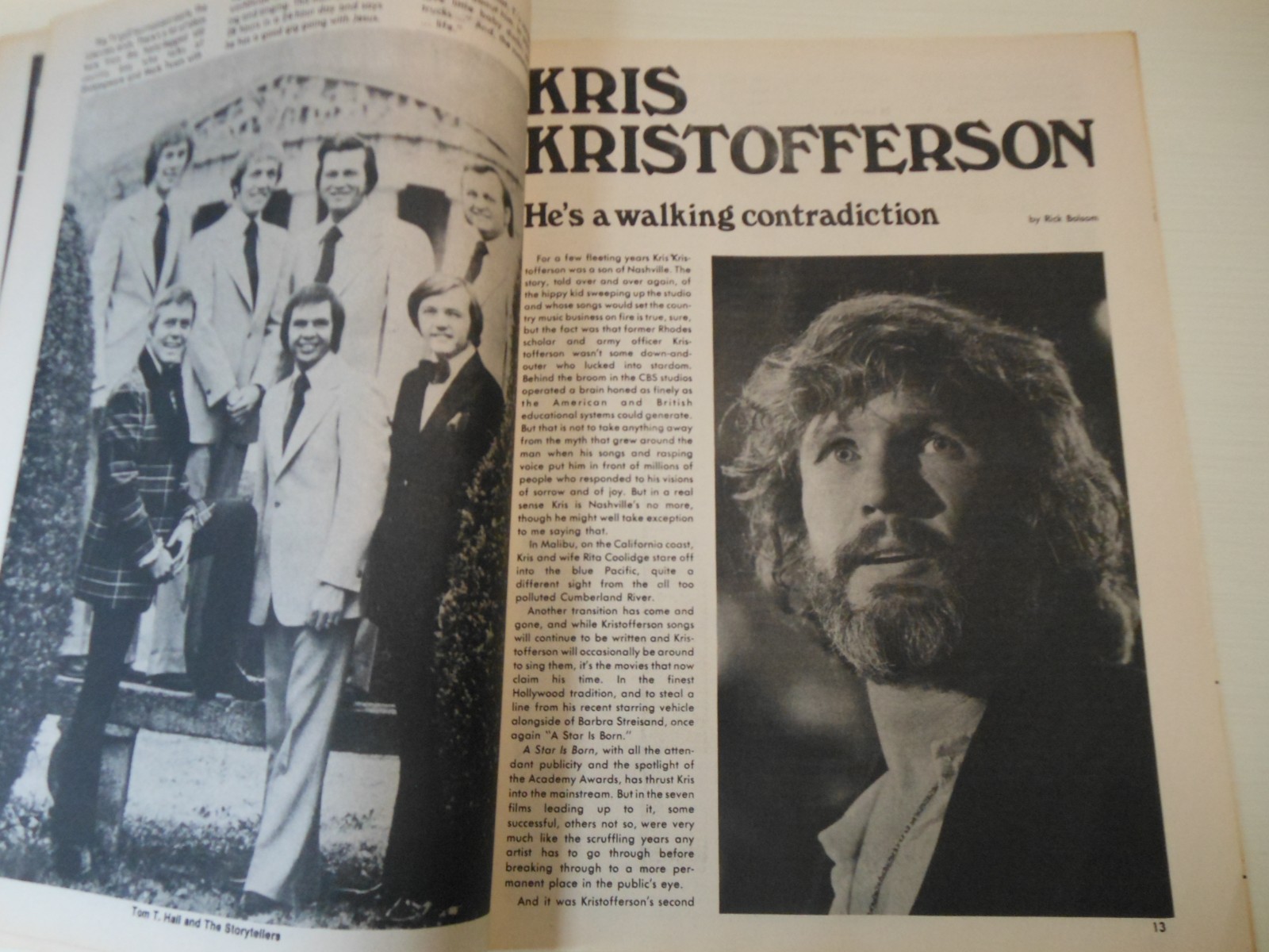 Country Song Roundup Nov 1977 Kris Kristofferson Cover Conway Twitty Vintage