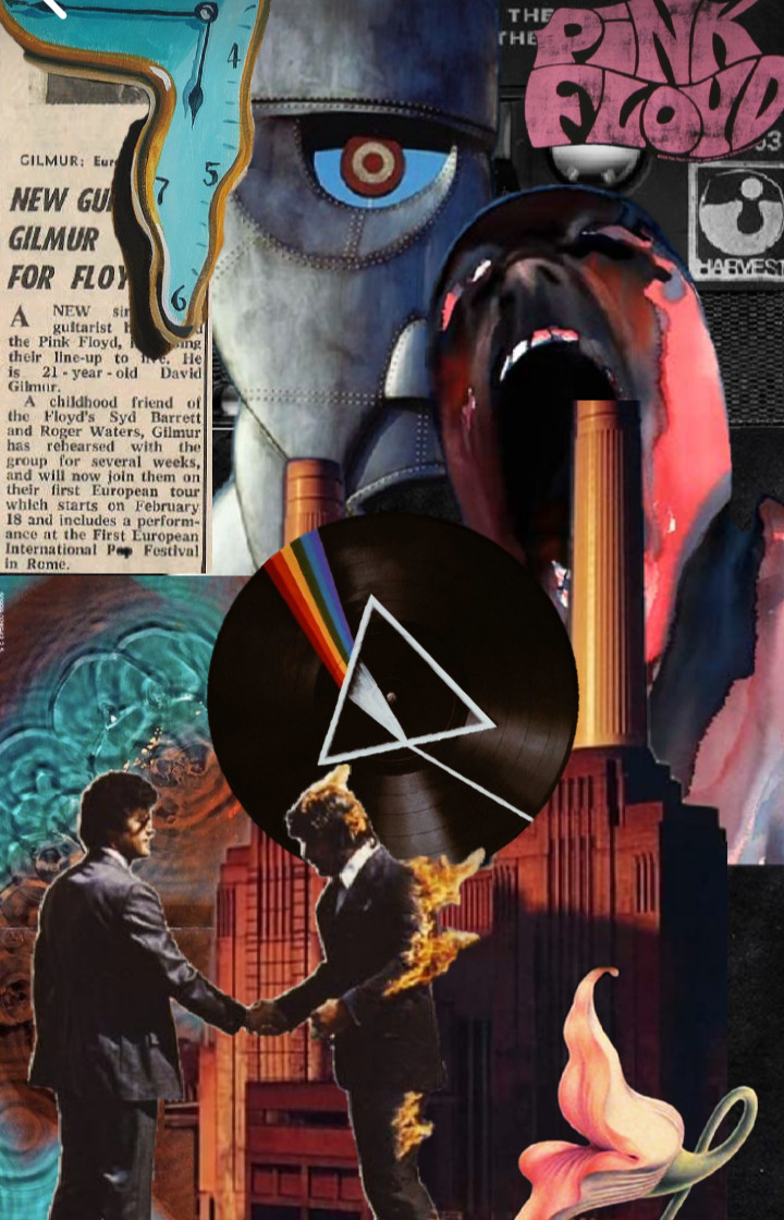 1980 PINK FLOYD POSTER MIXED MEDIA ARTWORK WALL ART RE -PRINT SIZE 11X17 INCHES