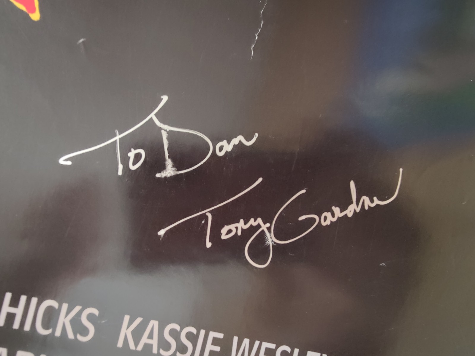 EVIL DEAD 2 Poster 27×41 Signed 5x Bruce Campbell Tony Gardner Raimi 1987 Auto