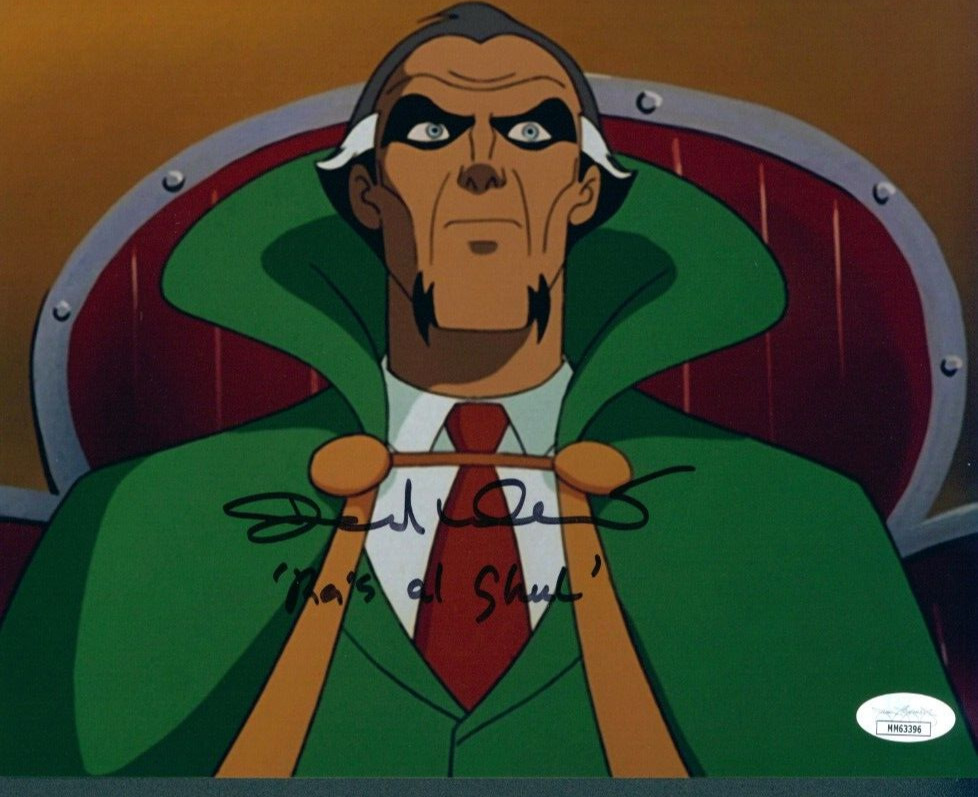BATMAN THE ANIMATED SERIES DAVID WARNER SIGNED 8×10 PHOTO RA’S AL GHUL JSA COA