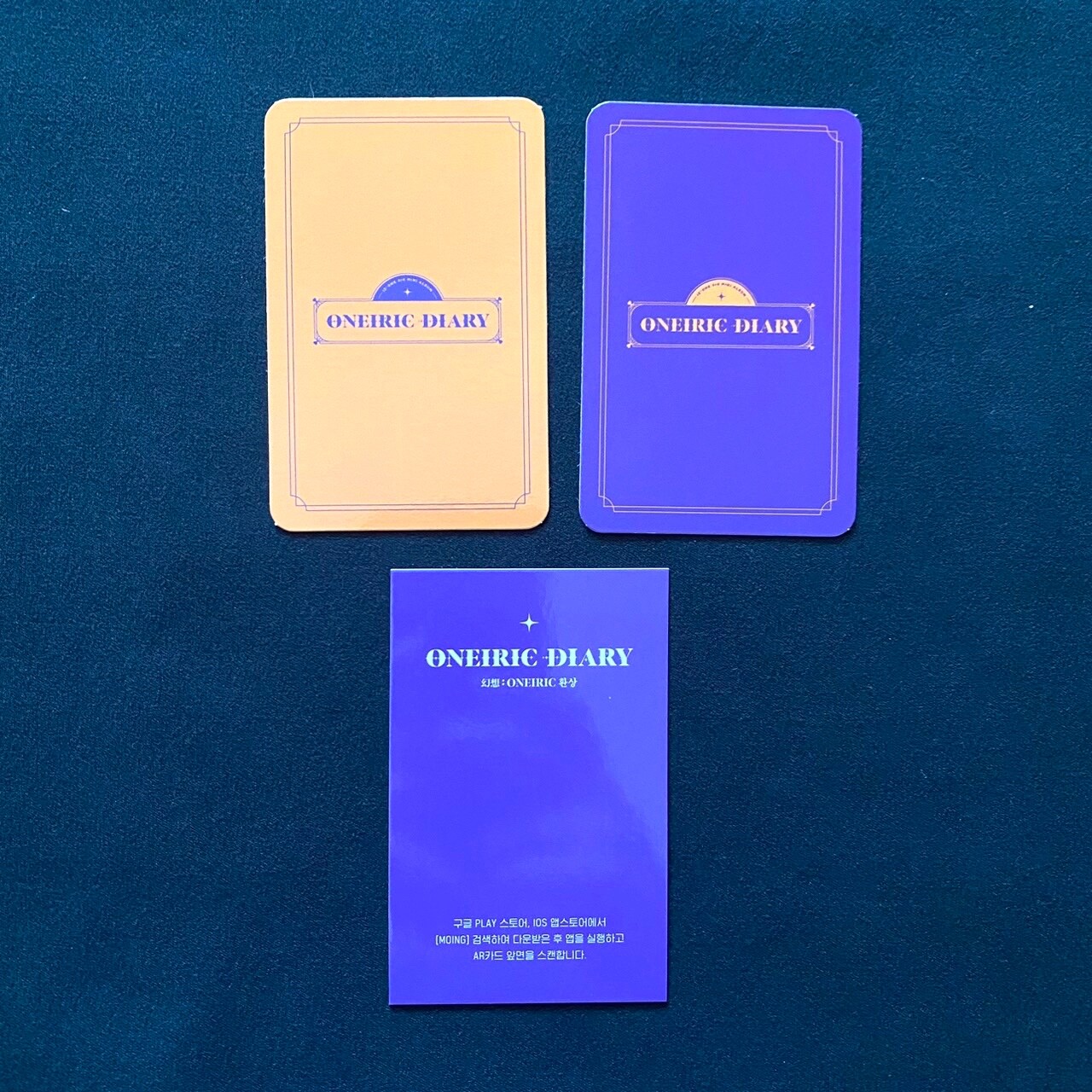 iz*one 3rd Mini Album oneiric diary Yuri set Oneiric ver. + 3 photo cards IZONE