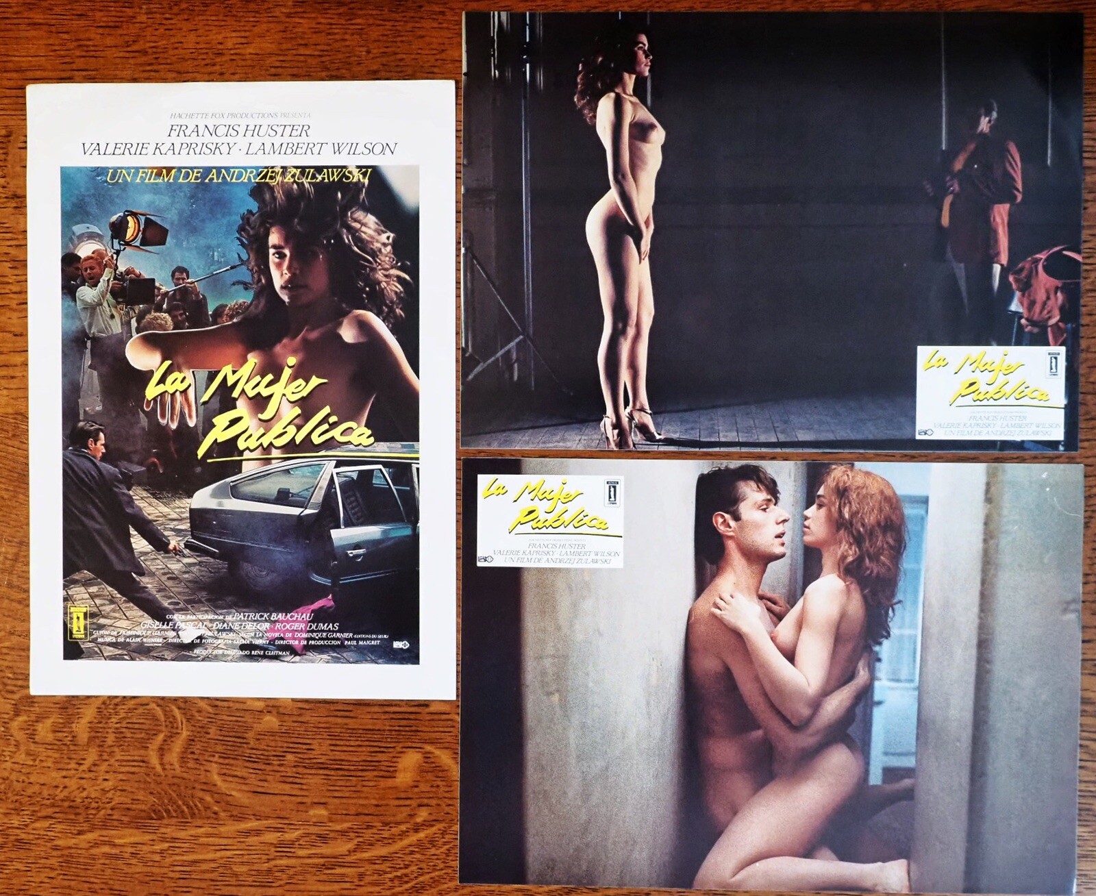 Set Of (12) LA FEMME (Mujer) PUBLIQUE-Spanish Lobby Cards 9.5×13.5 in. Zulawski