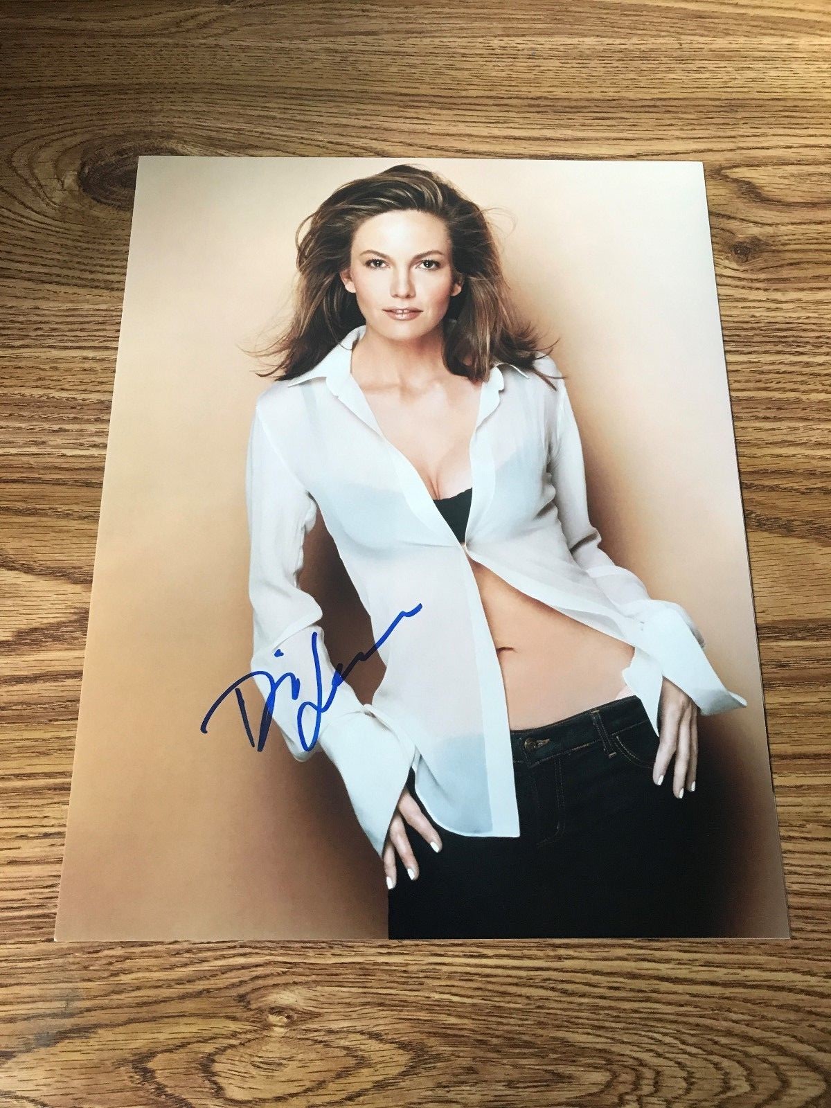 Diane Lane Autographed 11×14 Sexy Photo Man of Steel Justice League Martha Kent