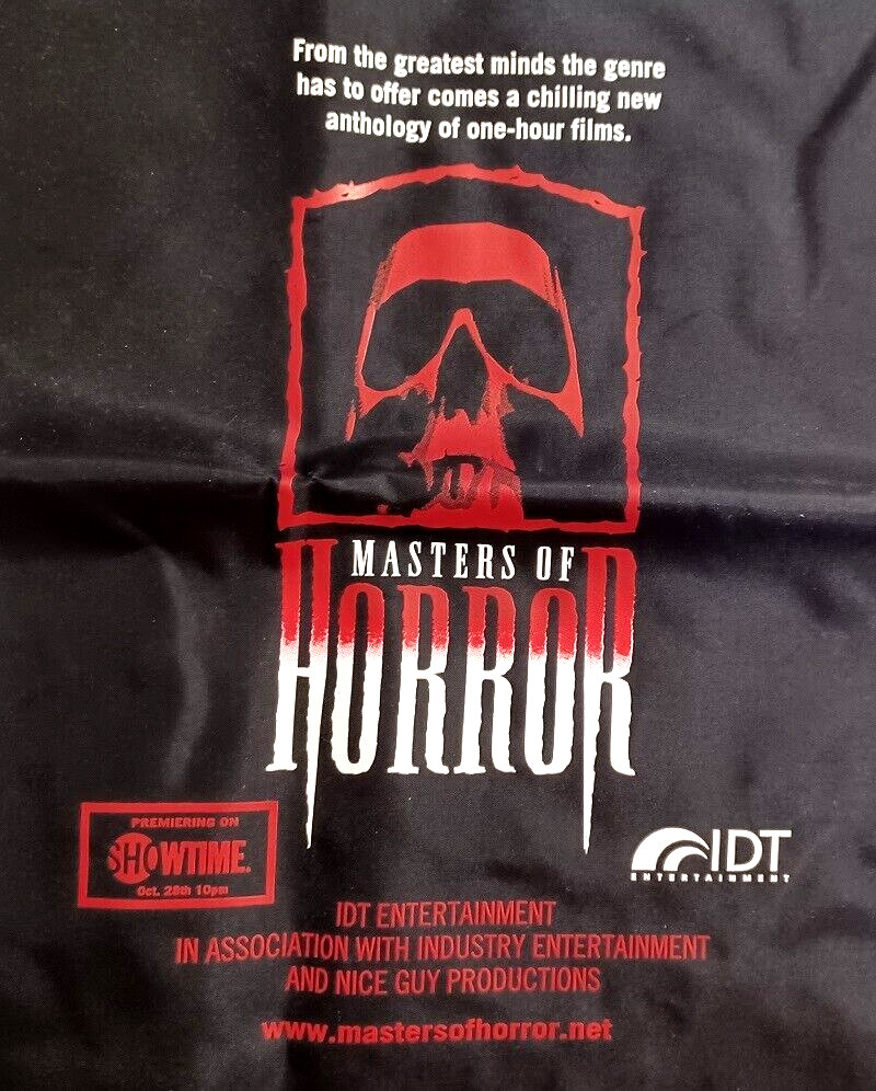 Fangoria Masters Of Horror 2000s NEW With Tag 17×20 Drawstring Shoulder Pack Bag