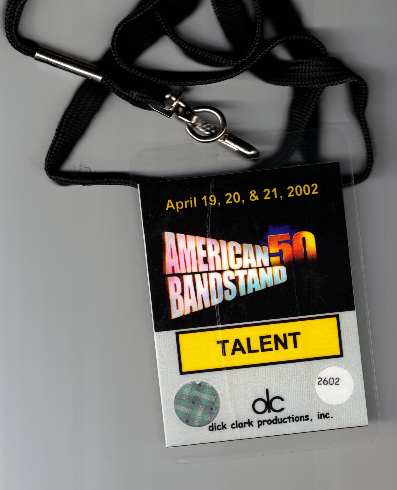 The Bangles Signed 50th Anniver American Bandstand Backstage Pass Susanna Hoffs