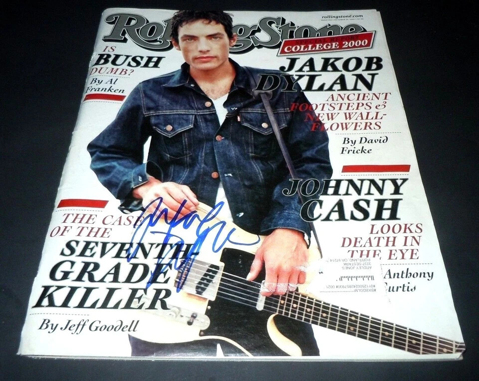 JAKOB DYLAN Signed Rolling Stone Magazine October 26, 2000 Excellent Condition