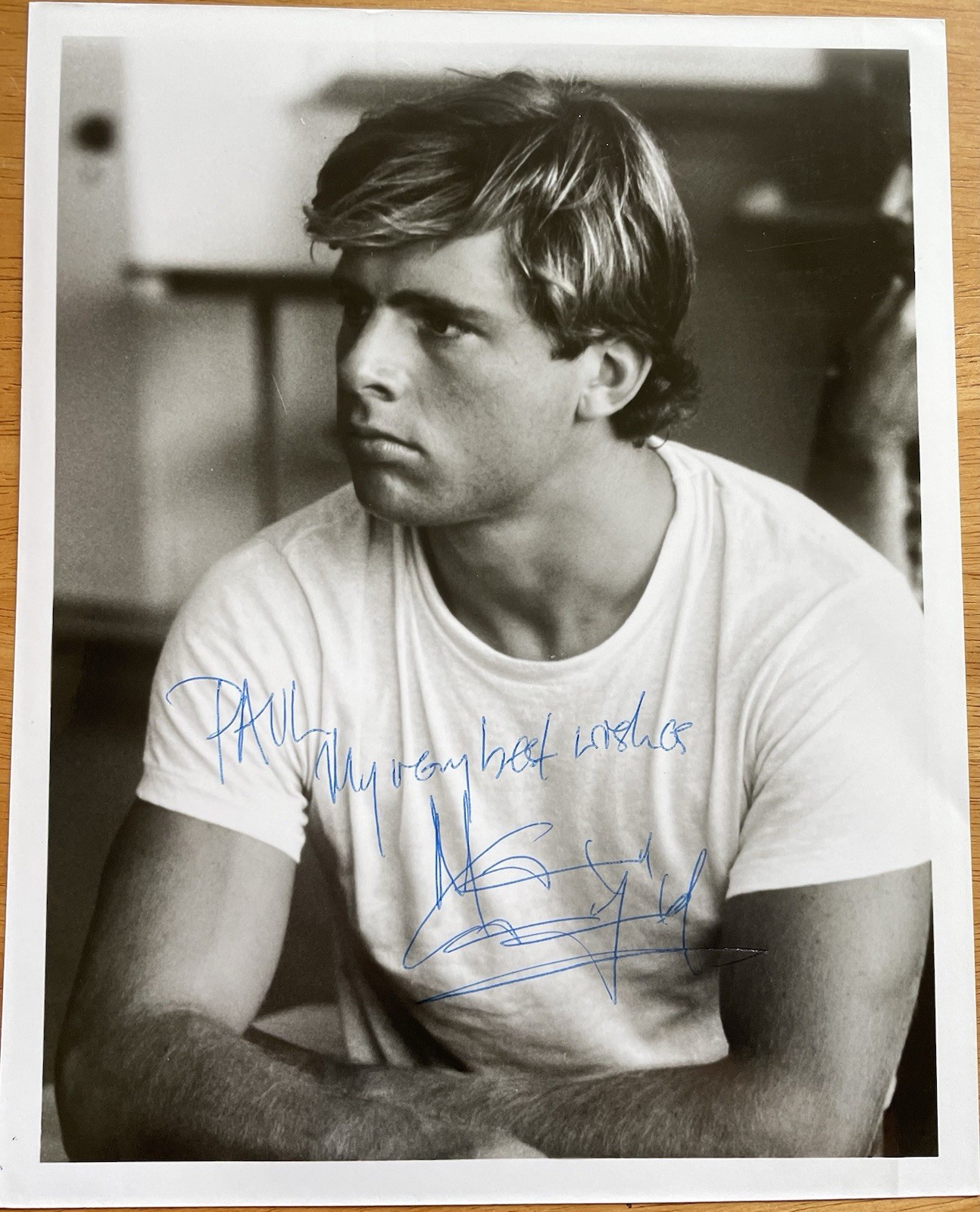 British Actor Maxwell Caulfield “Grease 2” Autograph Photo