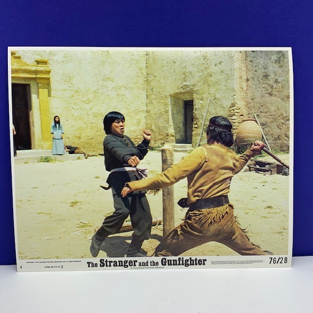 Lobby Card movie theater poster litho 1976 Stranger Gunfighter Kung Fu Cleef 16