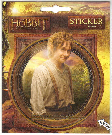 The Hobbit: An Unexpected Journey Bilbo Baggins Image Peel Off Sticker Decal NEW