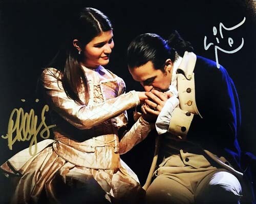 Lin Manuel Miranda & Phillipa Soo Signed Autographed 8×10 Color Photo HAMILTON