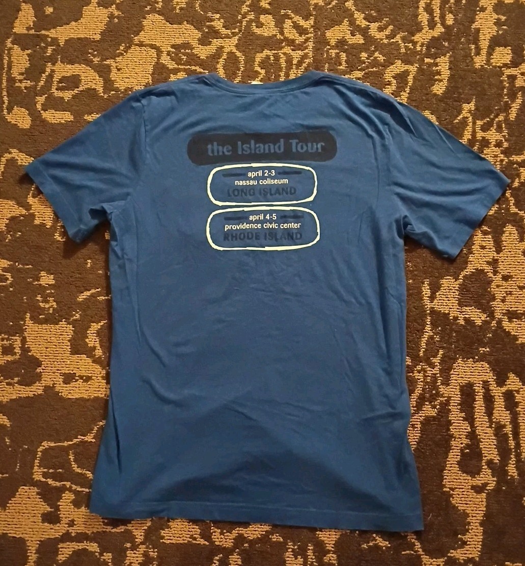 Phish Island Tour T-shirt Double Sided Pocket T Vintage 1998 Mens Large Rare EUC