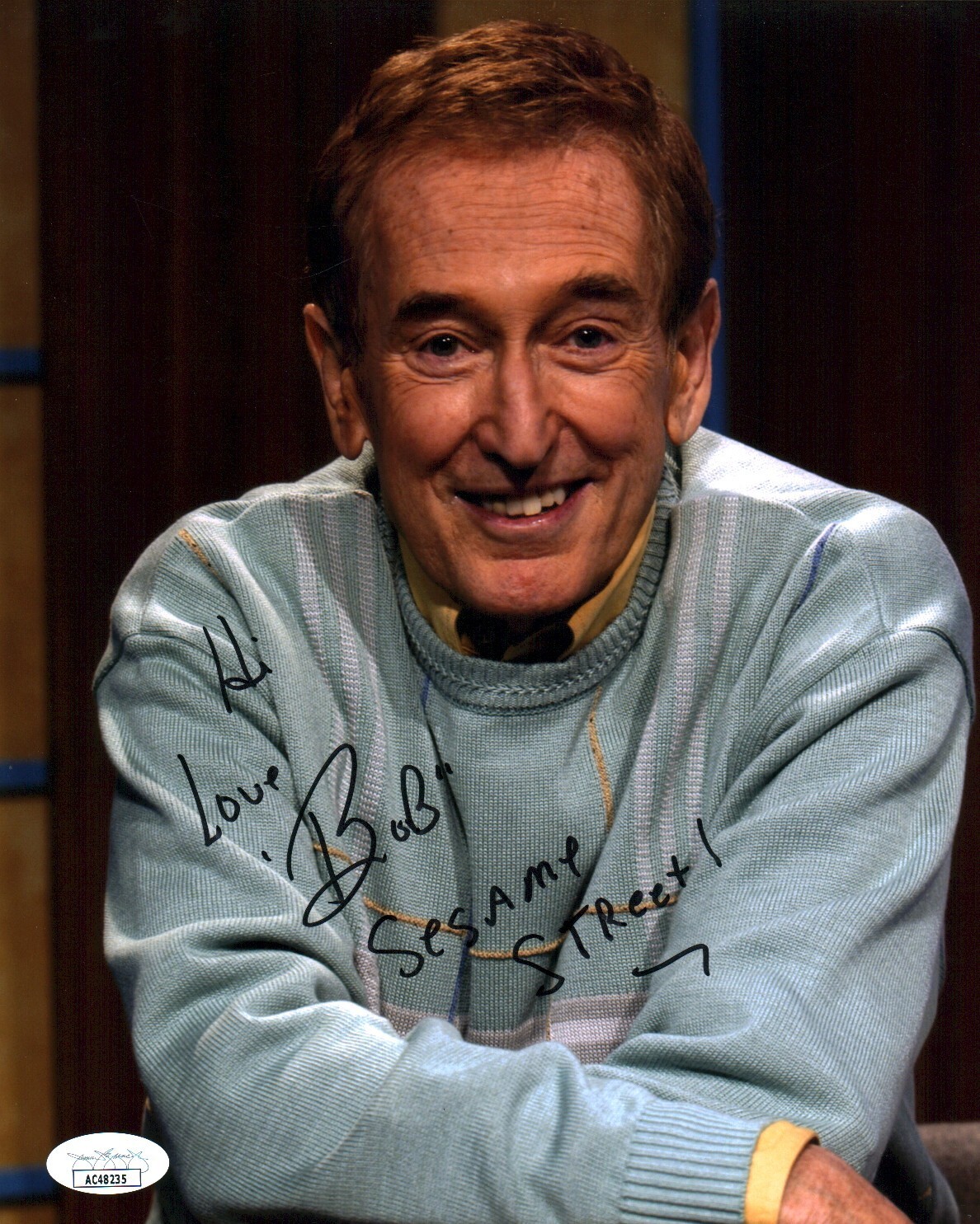 Bob McGrath Sesame Street 8×10 Signed Photo JSA COA Certified Autograph