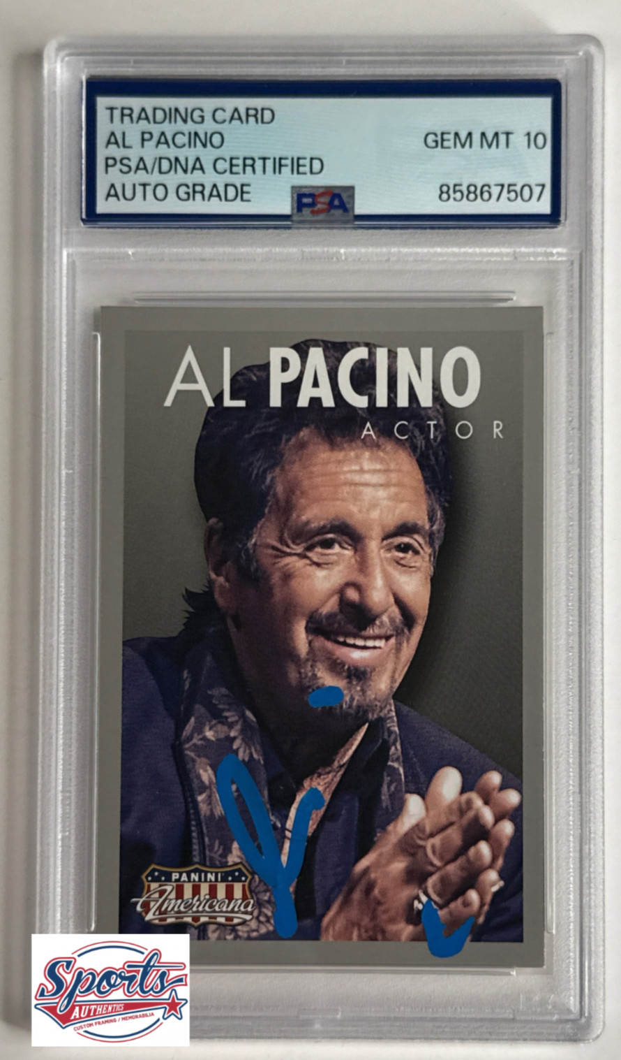 Al Pacino Signed 2015 Panini American Card #5 PSA 85867507