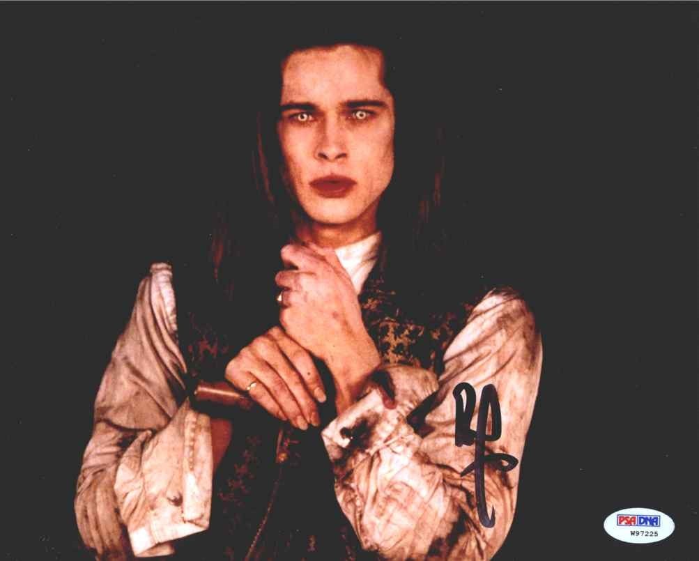 Brad Pitt Interview Vampire Autographed Signed 8×10 Photo Authentic PSA/DNA COA