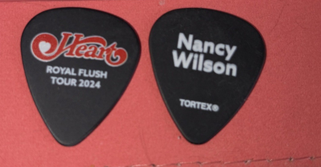 HEART ROYAL FLUSH 2024 TOUR GUITAR PICK NANCY WILSON free ship