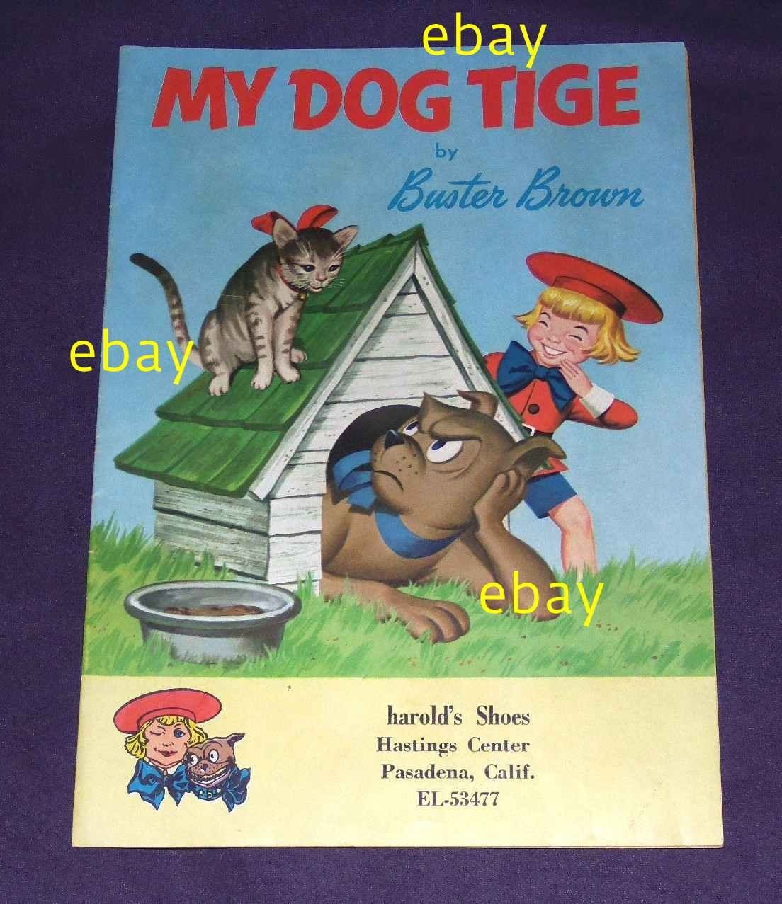 Buster Brown shoes comic book 1957 excellent condition “My Dog Tige”