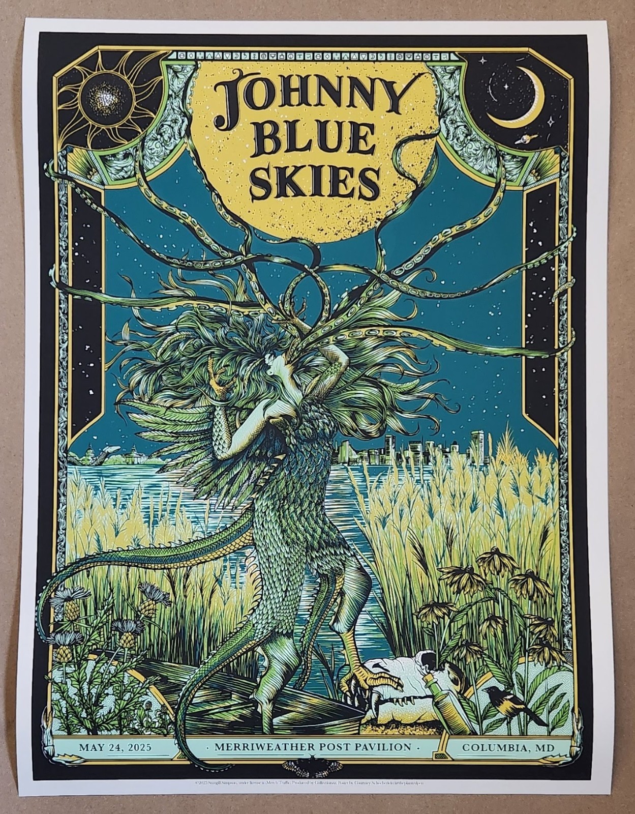 Johnny Blue Skies MPP Poster Sturgill Simpson Merriweather Post Columbia MD