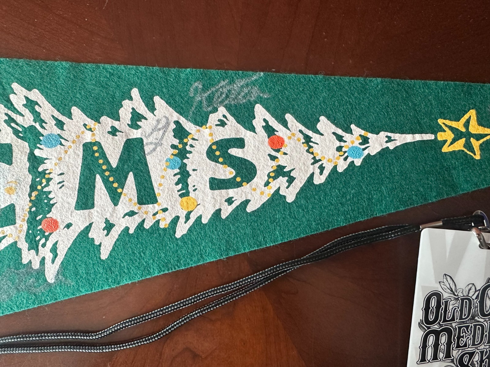 Old Crow Medicine Show VIP Exclusive – Autographed Holiday Pennant + VIP Lanyard