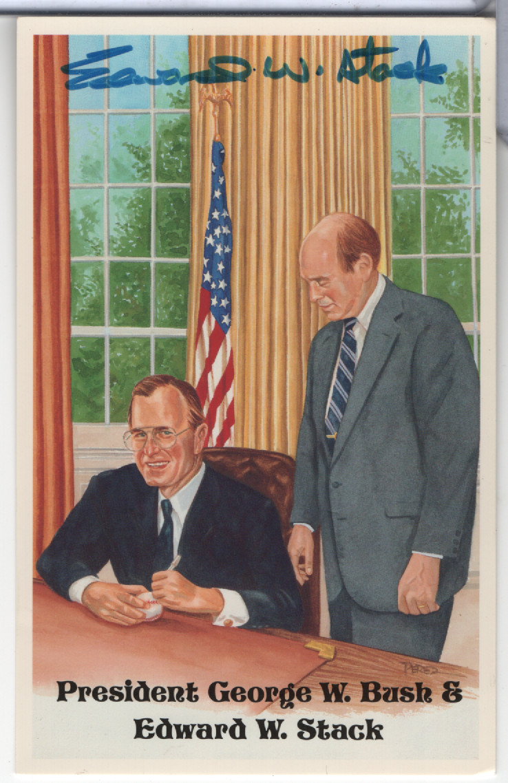 Edward W. Stack Businessman Autographed 5.5″x3.5″ Post Card w/ COA 083021MGL4