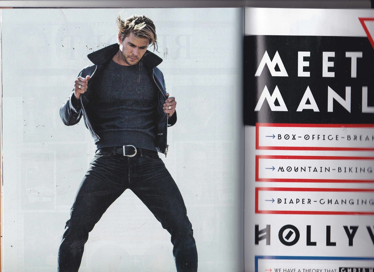 Chris Hemsworth 2015 GQ Mens Magazine Thor Marvel Buzz Aldrin Dark Side of Moon