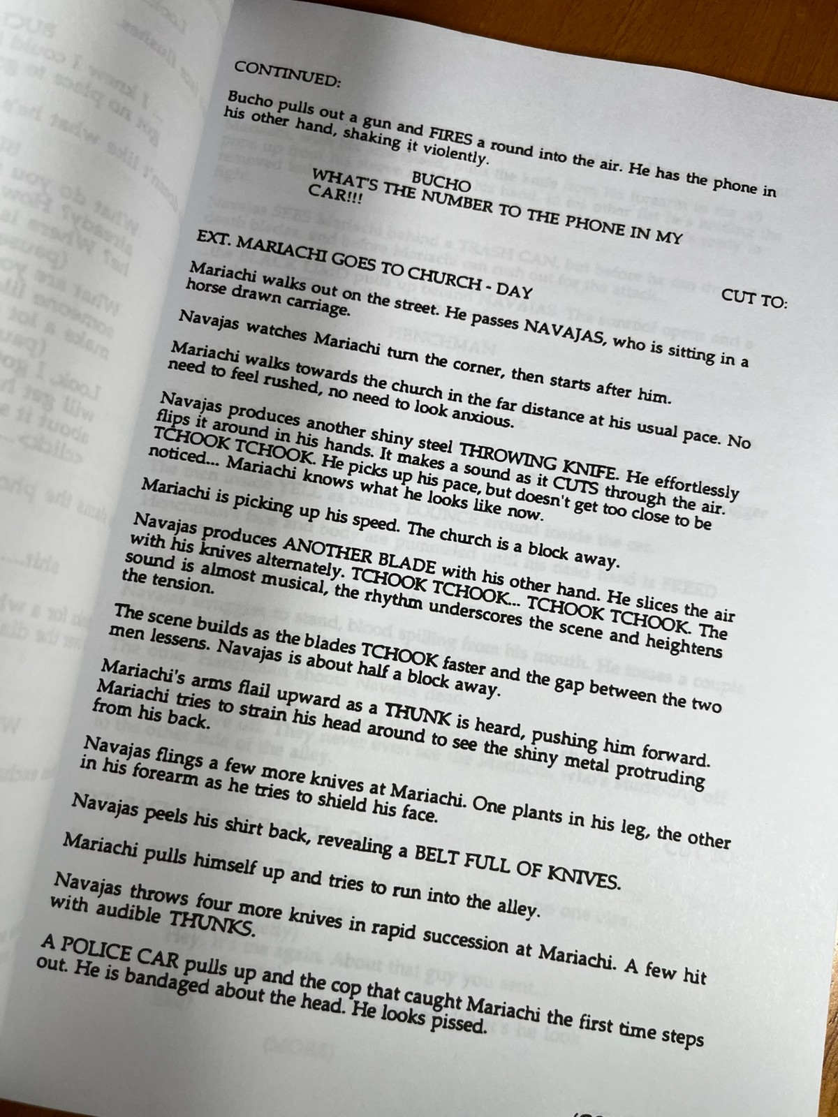 Desperado Script Signed- Autograph Reprints- Antonio Banderas- Western