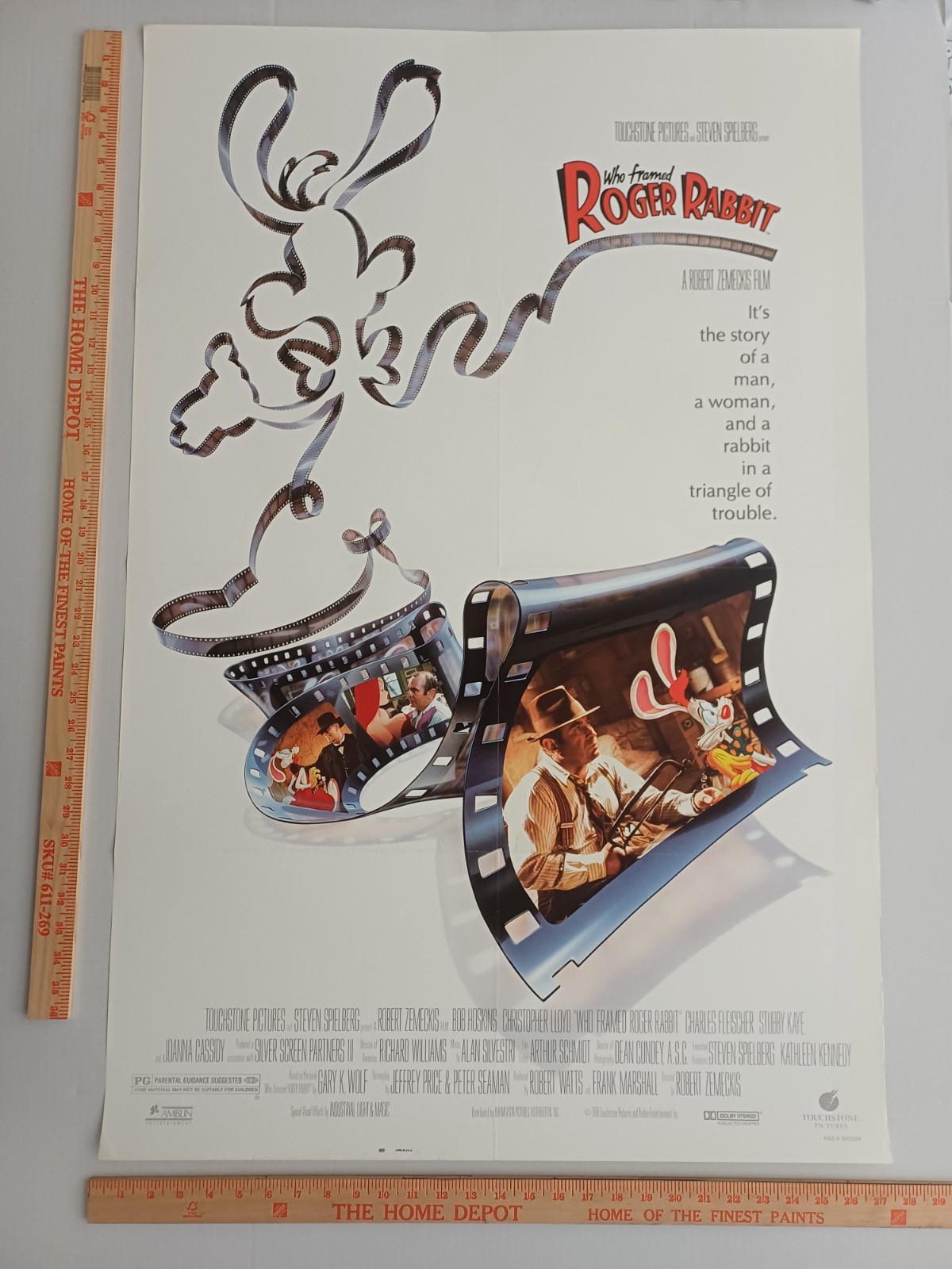 Who Framed Roger Rabbit – Original Movie Poster 27×40