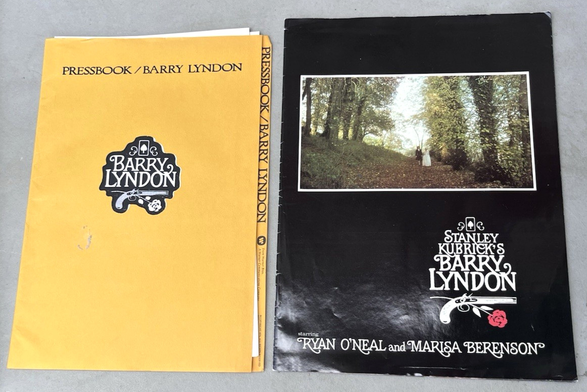 Barry Lyndon Movie Press & Photo Program Book Pressbook Booklet Lot 1976 Kubrick