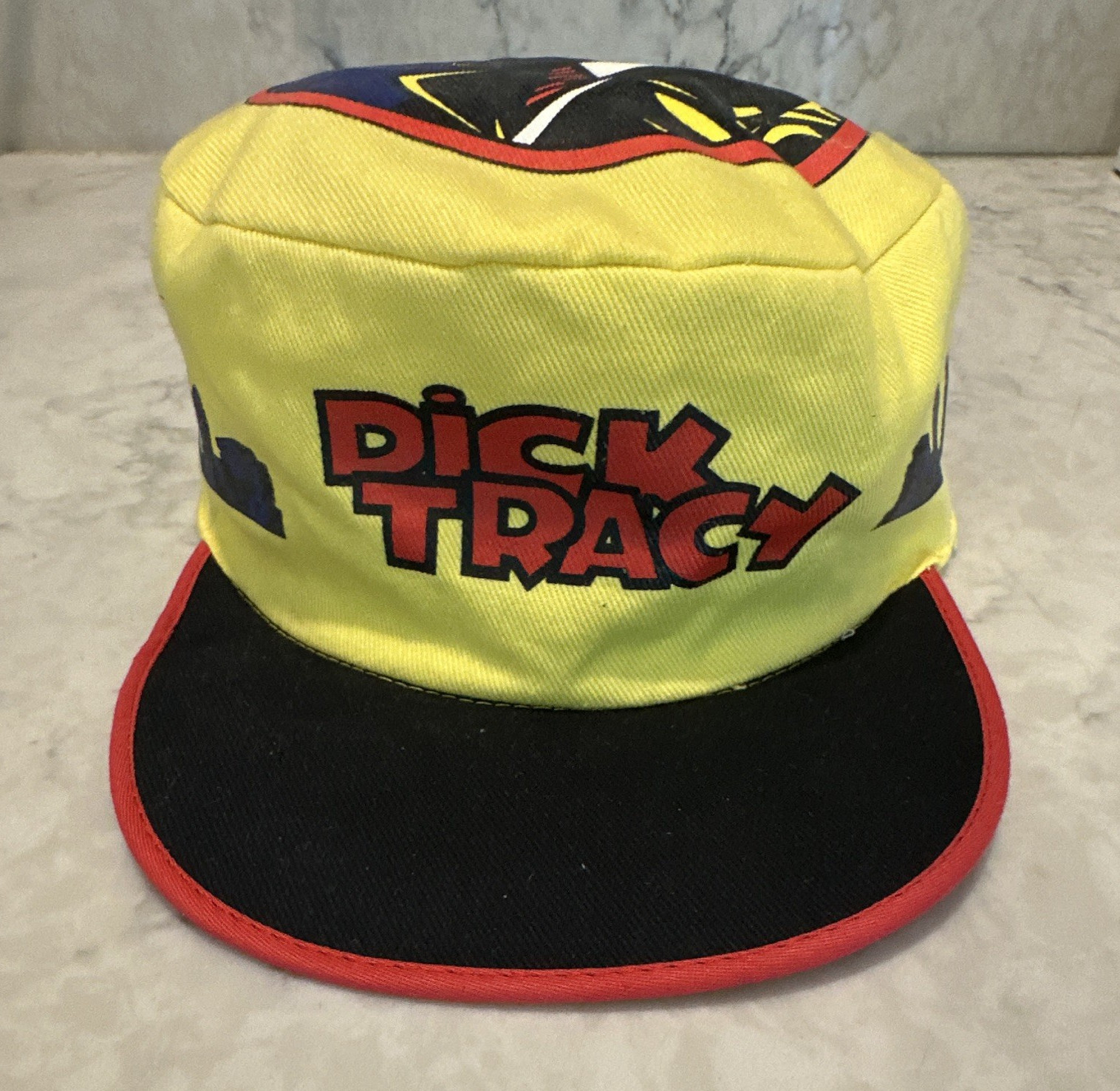 Dorfman Pacific Disney Dick Tracy Adult Hat Cap Yellow Black Red Blue