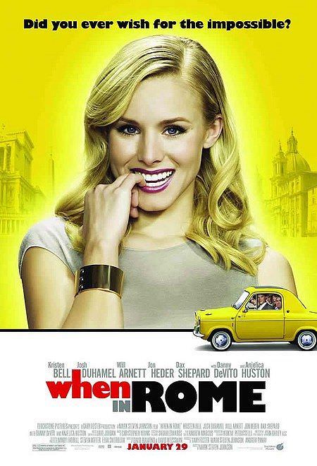 KRISTEN BELL WHEN IN ROME 27X41 AUTHENTIC DOUBLE SIDED THEATRE POSTER