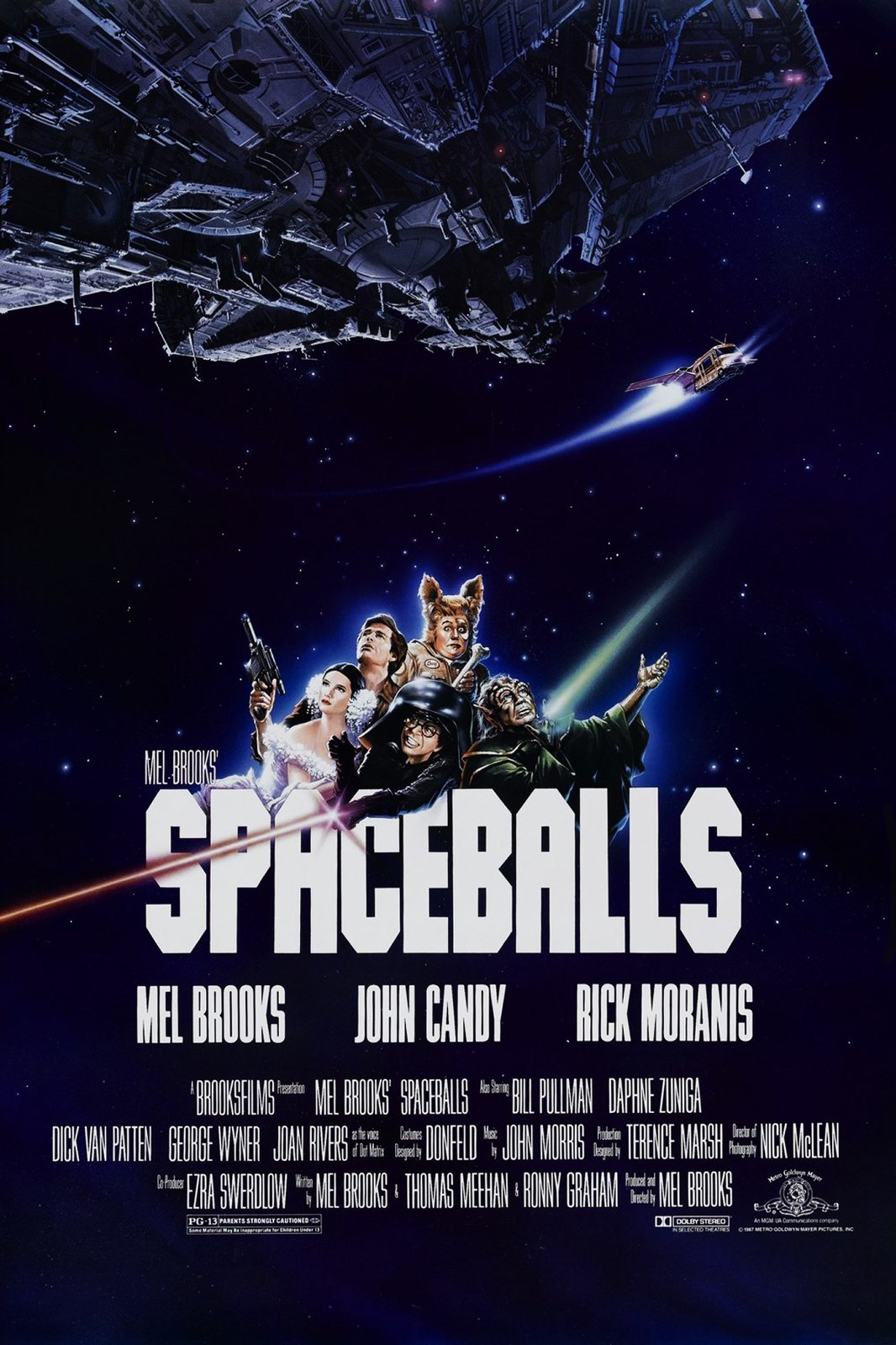 SPACEBALLS (1987) ORIGINAL MOVIE POSTER – ROLLED – JOHN ALVIN ARTWORK