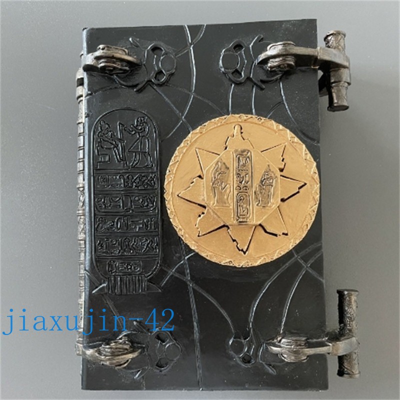 Book of The Dead The Mummy Magic book Box Prop with Key Resin Crafts Ornaments